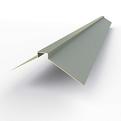 Конек фигурный 0,45 мм RAL 7042 оцинкованный, с порошковым покрытием