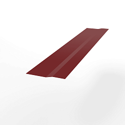Крепёжная планка (RAL 3011) оцинкованная, с порошковым покрытием 0,45 мм