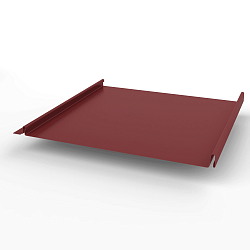 Кликфальц самозащелкивающийся оцинкованный с полимерным покрытием 0,45х542мм RAL 3011