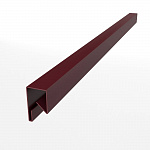 Планка П-образная для забора оцинкованная с порошковым покрытием 0,45мм ширина менее 625 мм RAL 3005