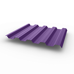 Профнастил НС44 (RAL 4005) 0,65х1047мм оцинкованный, с полимерным покрытием (Полиэстер)