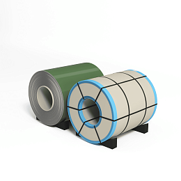 Рулон оцинкованный 0,9х1250мм (RAL 6011) с полимерным покрытием (полиэстер)