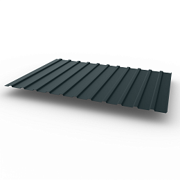 Профнастил С10 - 0,6х1180мм (RAL 7026) оцинкованный, с полимерным покрытием (Полиэстер)