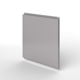 Фасадная металлокассета 1160x530 (RAL 7036) открытого типа, с порошковым покрытием 0,7 мм