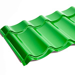 Металлочерепица Монтеррей классик оцинкованная с полимерным покрытием 0.45x1180мм  RAL 6029