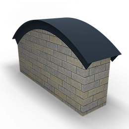 Парапет радиусный 1,2 мм (RAL 5008) полиэстер