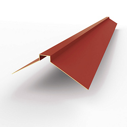 Конек фигурный 0,45 мм RAL 3013 оцинкованный, с порошковым покрытием