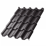 Металлочерепица МП Монтерроса-XL (VikingMP E-20-9005-0,5)