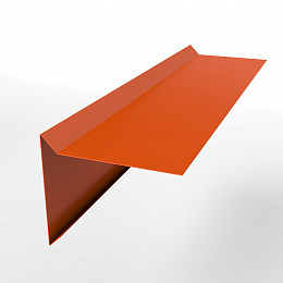 Планка ветровая 0,45 мм (RAL 2004) простая, с порошковым покрытием