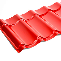 Металлочерепица Монтеррей классик оцинкованная с полимерным покрытием 0.4x1180мм  RAL 3003