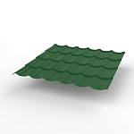 Металлочерепица Монтеррей классик оцинкованная с полимерным покрытием 0.4x1180мм  RAL 6002