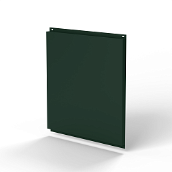 Фасадная металлокассета 1160x1160 (RAL 6009) открытого типа, с порошковым покрытием 0,7 мм