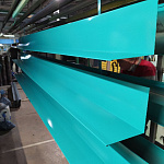 Планка примыкания боковая 0,45 мм (RAL 5021) оцинкованная, с порошковым покрытием