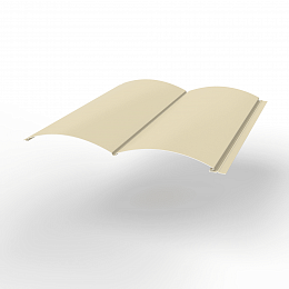 Металлосайдинг Блок-Хаус оцинкованный с полимерным покрытием 0,45х360мм RAL 1015