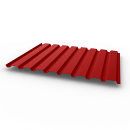 Профнастил С20 - 0,7х1150мм (RAL 3000) оцинкованный, с полимерным покрытием (Полиэстер)