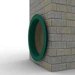 Откос радиусный 0,4 мм (RAL 6036) c порошковым покрытием