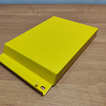 Фасадная металлокассета закрытого типа оцинкованная с порошковым покрытием 0,7x1020х475мм RAL 1016 Жёлтая сера