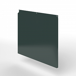 Фасадная металлокассета закрытого типа оцинкованная с порошковым покрытием 0,7x1165х550мм RAL 6012 Чёрно-зелёный