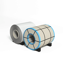 Рулон оцинкованный 0,8х1250мм (RAL 9003) с полимерным покрытием (полиэстер)