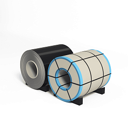 Рулон оцинкованный 0,8х1250мм (RAL 5004) с полимерным покрытием (полиэстер)