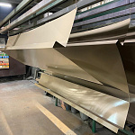 Отлив 0,55 мм RAL 1019 оконный оцинкованный c порошковым покрытием