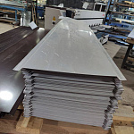 Нащельник RAL 9003 стыковочный оцинкованный c полимерным покрытием 0,45мм