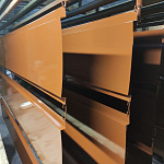 Лобовая планка (RAL 8011) оцинкованная, с порошковым покрытием 0,45 мм