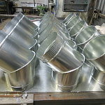 Колено водосточное оцинкованное ф210х400x400мм