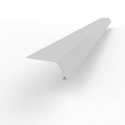 Карнизная планка RAL 7047 оцинкованная c порошковым покрытием 0,45мм