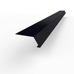 Карнизная планка RAL 5004 оцинкованная c порошковым покрытием 0,45мм