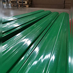 Штакетник прямоугольный оцинкованный с полимерным покрытием 0,5х118мм прямоугольный фигурный RAL 3005