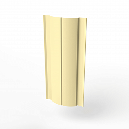 Штакетник полукруглый металлический оцинкованный с полимерным покрытием 0,5х100мм полукруглый фигурный RAL 1014