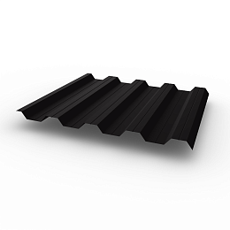 Профнастил НС44 (RAL 8022) 0,6х1047мм оцинкованный, с полимерным покрытием (Полиэстер)