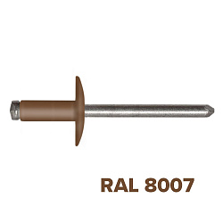 Заклепка 3.2x10 (RAL 8007) A2/A2 вытяжная