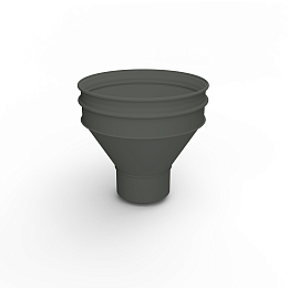 Воронка водосточная ф216х350мм (RAL 6015) водосборная, c порошковым покрытием