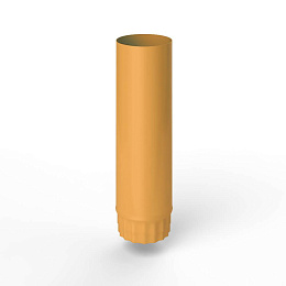 Труба водосточная оцинкованная порошок ф90х1250мм RAL 1034