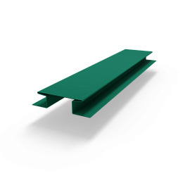 Н-образная планка (RAL 6016) оцинкованный с порошковым покрытием 0,45 мм