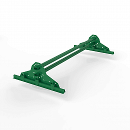 Снегозадержатель трубчатый 1000мм фальц 40x20-1,0-1,0-2 холоднокатанная сталь с порошковым покрытием RAL 6029