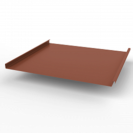 Фальц двойной стоячий оцинкованный с полимерным покрытием 0,7х625мм RAL 8004