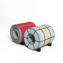 Рулон оцинкованный 0,8х1250мм (RAL 3018) с полимерным покрытием (полиэстер)