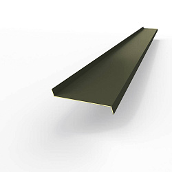 Отлив 0,45мм RAL 6008 оконный оцинкованный c порошковым покрытием