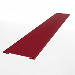 Планка стыковочная для металлосайдинга экобрус оцинкованная с порошковым покрытием 0,45мм ширина менее 625 мм RAL 3003