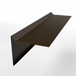 Планка ветровая 0,45 мм (RR 32) простая, с порошковым покрытием