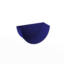 Заглушка желоба водосточного оцинкованная порошок ф120мм RAL 5002