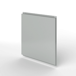 Фасадная металлокассета 795x530 открытого типа оцинкованная с порошковым покрытием 0,7мм RAL 9006