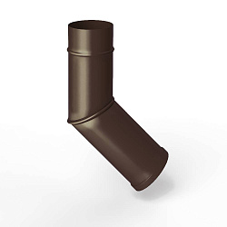 Колено водосточное оцинкованное порошок ф90мм RAL 8017