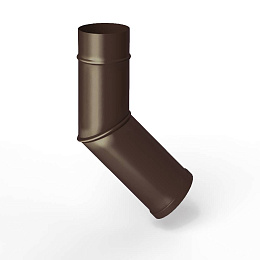 Колено водосточное оцинкованное порошок ф90мм RAL 8017