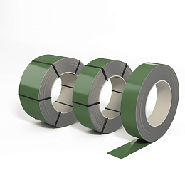 Лента оцинкованная (Штрипс) 0,5 мм (RAL 6011) с полимерным покрытием (полиэстер)