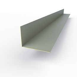 Планка угла внутренняя RAL 7042 оцинкованная c порошковым покрытием 0,45мм