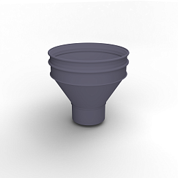 Воронка водосточная ф190х350мм (RAL 4012) водосборная, c порошковым покрытием